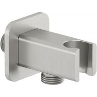 Kludi A-QA przyłącze kątowe z uchwytem nikiel szczotkowany 65568N5-00