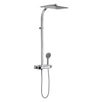 Kronenbach zestaw prysznicowy ścienny termostatyczny z deszczownicą chrom 38393000KB