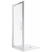 Koło Geo drzwi prysznicowe 80 cm srebrny połysk/szkło przezroczyste 560.115.00.3