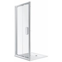 Koło Geo drzwi prysznicowe 90 cm srebrny połysk/szkło przezroczyste 560.126.00.3