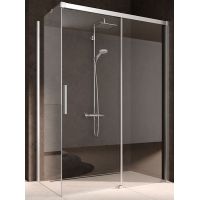 Kermi Nica NI TWR ścianka prysznicowa 80 cm prawe srebrny połysk/szkło przezroczyste NITWR08020VPK