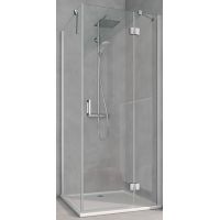 Kermi Osia STR drzwi prysznicowe 80 cm prawe srebrny połysk/szkło przezroczyste OSSTR08020VPK
