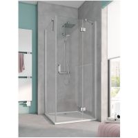 Kermi Osia drzwi prysznicowe 90 cm prawe srebrny wysoki połysk/szkło przezroczyste OSSTR09320VPK