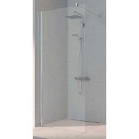Kermi Walk-In Pega ścianka prysznicowa 120 cm wolnostojąca srebrny wysoki połysk/szkło przezroczyste PETWF12020VPK