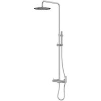 LaVita Cetus zestaw prysznicowy ścienny z deszczownicą chrom