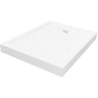 New Trendy Mild Stone brodzik prostokątny 100x90 cm biały B-0533