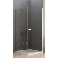 New Trendy New Soleo kabina prysznicowa 80 cm kwadratowa chrom/szkło przezroczyste D-0140A/D-0087B
