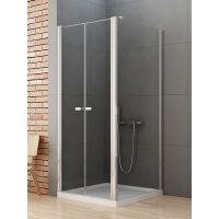 New Trendy New Soleo kabina prysznicowa 90x90 cm kwadratowa chrom połysk/szkło przezroczyste D-0145A/D-0092B-WP