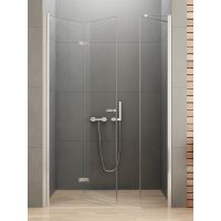 New Trendy New Soleo drzwi prysznicowe 130 cm składane chrom połysk/szkło przezroczyste D-0150A/D-0094B
