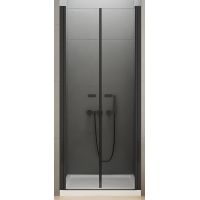New Trendy New Soleo Black drzwi prysznicowe 100 cm wnękowe czarny półmat/szkło przezroczyste D-0216A