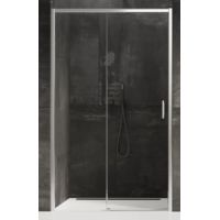 New Trendy Prime drzwi prysznicowe 140 cm wnękowe lewe chrom/szkło przezroczyste D-0306A