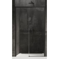 New Trendy Prime Black drzwi prysznicowe 110 cm wnękowe lewe czarny półmat/szkło przezroczyste D-0318A - Outlet