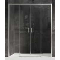 New Trendy Prime drzwi prysznicowe 130 cm wnękowe chrom/szkło przezroczyste D-0356A