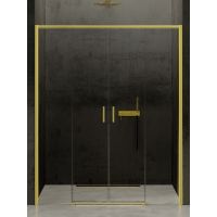 New Trendy Prime Light Gold drzwi prysznicowe 200 cm złoty połysk/szkło przezroczyste D-0449A