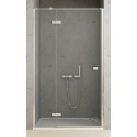 New Trendy Reflexa drzwi prysznicowe 80 cm wnękowe lewe chrom/szkło przezroczyste EXK-5057