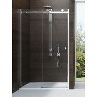 New Trendy Diora drzwi prysznicowe 130 cm wnękowe chrom/szkło przezroczyste EXK-1316