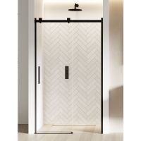 New Trendy Softi Black drzwi prysznicowe 170 cm wnękowe czarny półmat/szkło przezroczyste EXK-3957