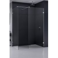 New Trendy Eventa kabina prysznicowa walk-in 150x100 cm chrom/szkło przezroczyste EXK-4662
