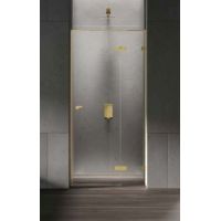 New Trendy Eventa Gold Shine drzwi prysznicowe 120 cm wnękowe prawe złoty połysk/szkło przezroczyste EXK-4680