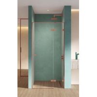 New Trendy Eventa Copper Shine drzwi prysznicowe 110 cm wnękowe prawe miedziany połysk/szkło przezroczyste EXK-6359