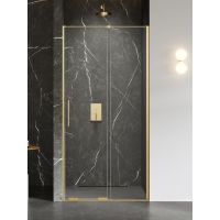 New Trendy Smart Gold Brushed drzwi prysznicowe 180 cm rozsuwane złoty szczotkowany/szkło przezroczyste EXK-7509