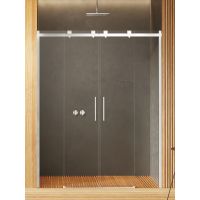 New Trendy Softi drzwi prysznicowe 150 cm wnękowe chrom/szkło przezroczyste EXK-3906
