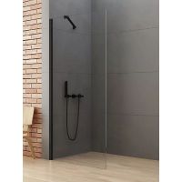 New Trendy New Soleo Black Walk-in ścianka prysznicowa 70 cm czarny półmat/szkło przezroczyste K-0767
