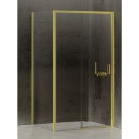 New Trendy Prime Light Gold kabina prysznicowa 110x80 cm prostokątna lewa złoty/szkło przezroczyste K-1441