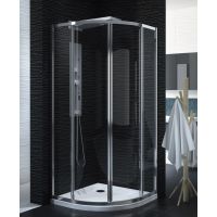 New Trendy Luxia kabina prysznicowa 90x90 cm półokrągła szkło przezroczyste EXK-1151