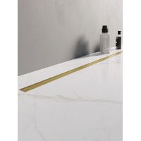 New Trendy Visio Slim Gold odpływ liniowy 80 cm złoty szczotkowany OL-0083