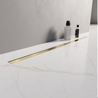New Trendy Visio Slim Gold odpływ liniowy 90 cm złoty mat OL-0084