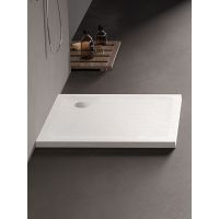 New Trendy Mild Stone brodzik kwadratowy 100x100 cm biały B-0543