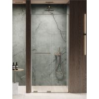 New Trendy Smart Gunmetal Brushed drzwi prysznicowe 140 cm rozsuwane gunmetal szczotkowany/szkło przezroczyste EXK-7828