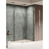 New Trendy Smart Gunmetal Brushed kabina prysznicowa 120x90 cm gunmetal szczotkowany/szkło przezroczyste EXK-7850