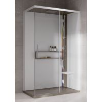 Novellini Glax 2 2.0 2P kabina z hydromasażem 120x80 cm parowa z brodzikiem prawa corda G222P120DM5-1TU