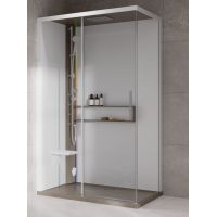 Novellini Glax 2 2.0 2P kabina z hydromasażem 120x80 cm parowa z brodzikiem lewa corda G222P129ST5-1TU