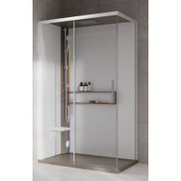 Novellini Glax 2 2.0 2P kabina z hydromasażem 120x90 cm parowa z brodzikiem lewa corda G222P299SM5-1TU