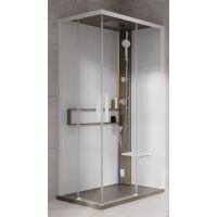 Novellini Glax 2 2.0 A kabina z hydromasażem 100x70 cm prawa parowa z brodzikiem corda G22A107DM5-1TU