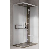 Novellini Glax 2 2.0 A kabina z hydromasażem 100x80 cm prawa parowa z brodzikiem corda G22A108DM5-1TU