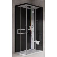 Novellini Glax 2 2.0 A kabina z hydromasażem 100x80 cm prawa parowa z brodzikiem biała G22A108DT5-1UH