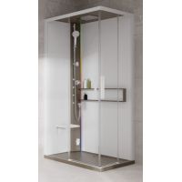 Novellini Glax 2 2.0 A kabina z hydromasażem 100x80 cm lewa parowa z brodzikiem corda G22A108SM5-1TU