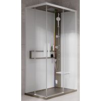 Novellini Glax 2 2.0 A kabina z hydromasażem 100x80 cm prawa parowa z brodzikiem corda G22A198DM5-1TU