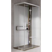 Novellini Glax 2 2.0 A kabina z hydromasażem 100x80 cm prawa parowa z brodzikiem corda G22A198DT5-1TU