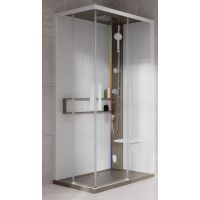 Novellini Glax 2 2.0 A kabina z hydromasażem 80x80 cm parowa z brodzikiem corda G22A80M5-1TU