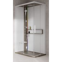 Novellini Glax 2 2.0 A kabina z hydromasażem 90x70 cm lewa parowa z brodzikiem corda G22A9070SM5-1TU