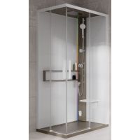 Novellini Glax 2 2.0 A kabina z hydromasażem 90x70 cm prawa parowa z brodzikiem corda G22A9079DM5-1TU