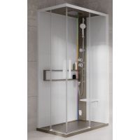 Novellini Glax 2 2.0 A kabina z hydromasażem 90x70 cm prawa parowa z brodzikiem corda G22A9079DT5-1TU