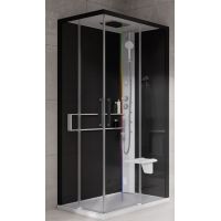 Novellini Glax 2 2.0 A kabina z hydromasażem 90x70 cm prawa parowa z brodzikiem biała G22A9079DT5-1UH