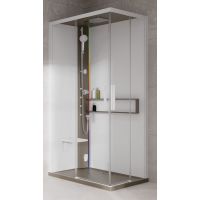 Novellini Glax 2 2.0 A kabina z hydromasażem 90x70 cm lewa parowa z brodzikiem corda G22A9079SM5-1TU