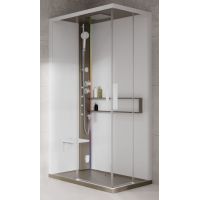 Novellini Glax 2 2.0 A kabina z hydromasażem 90x70 cm lewa parowa z brodzikiem corda G22A9079ST5-1TU